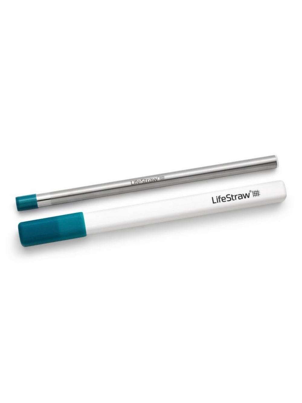 🆕 Portable Water Filter Straw - White with Teal Cap